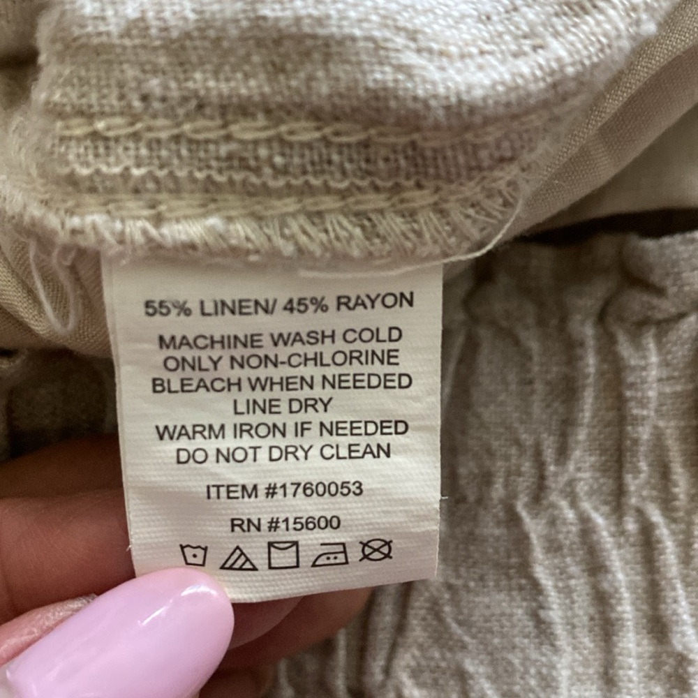 Briggs Women’s Pull on Linen Pants - Picture 4 of 4